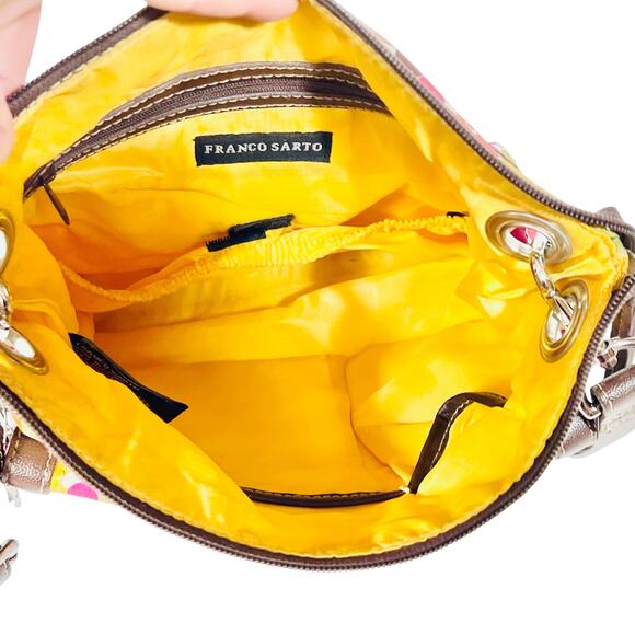 Franco Sarto Polka Dot Crossbody Bag w/ Handbag Set Multicolor Boho Fall Colors - Picture 9 of 16